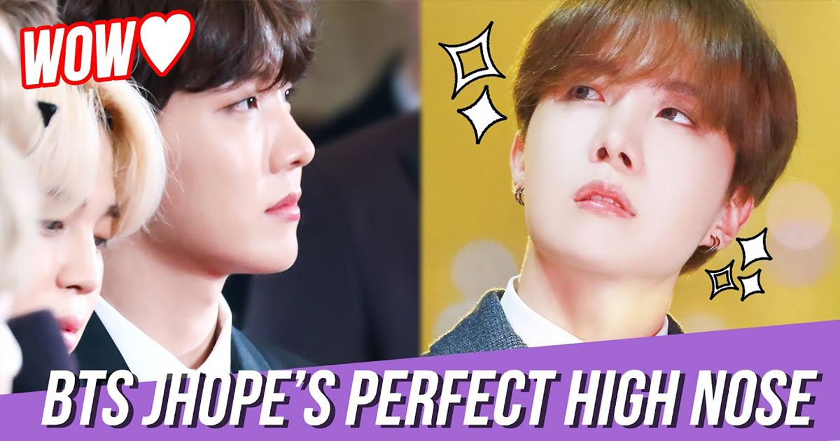 មើលរូបទាំងនេះបានដឹង J-Hope មានច្រមុះខ្ពស់ស្អាត ដោយមិនបាច់កែ