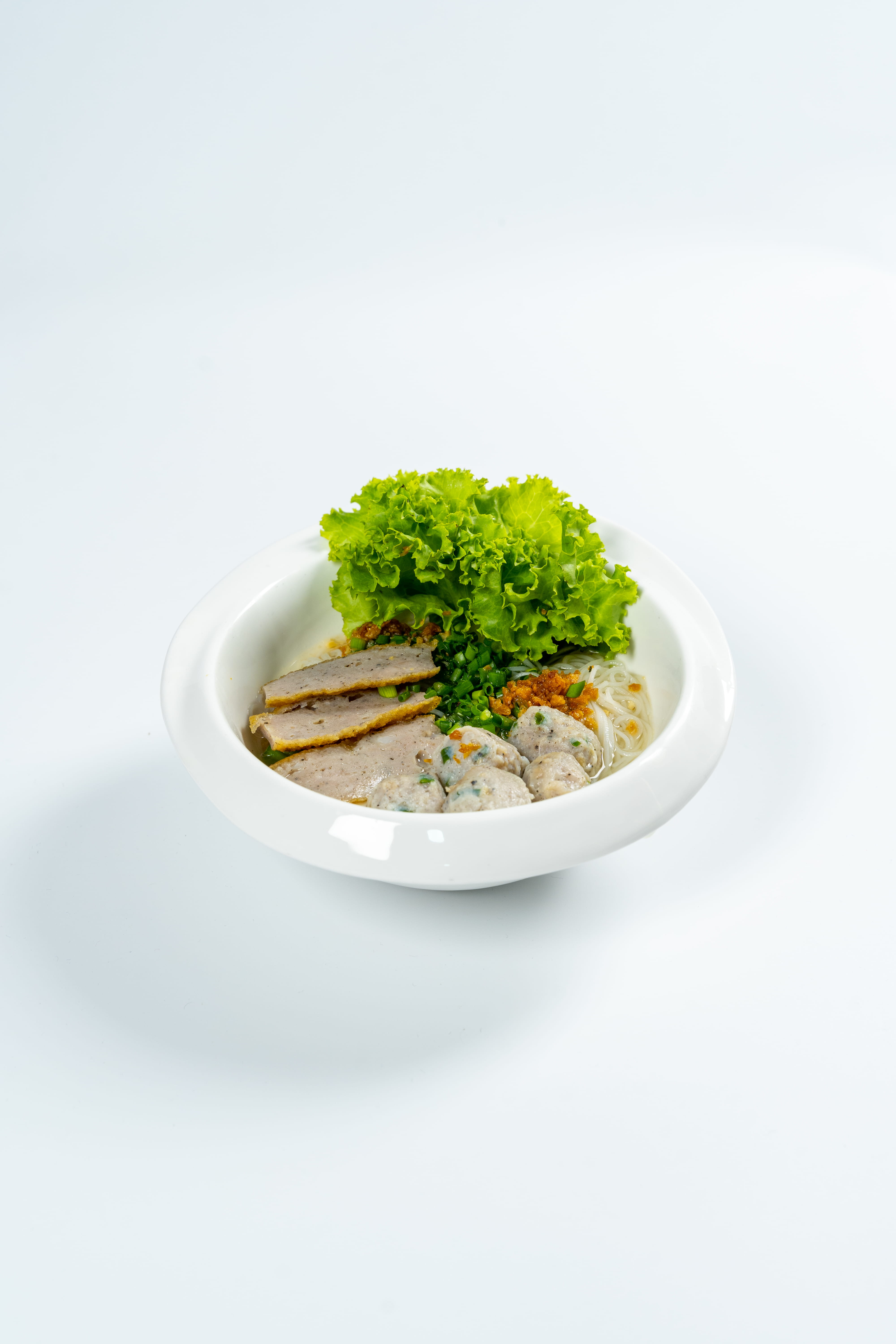 FISH MEATBALLS WITH CHINESE NOODLE SOUP