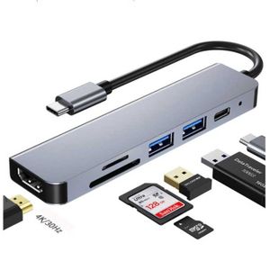 8-in-1 USB C Hub - 4K HDTV, 100W PD, USB Ports, Ethernet, SD/TF Card Reader - MacBook Pro/Air Compatible