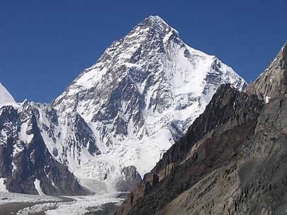 ភ្នំ K2 មើលពីប្រទេស Pakistan