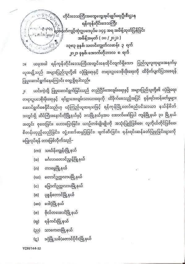 Photo Credit From Kyaw Swar Myint