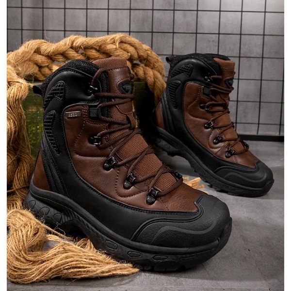 New factory in stock outdoor plus size training Desert Tactical Boots  non-slip breathable hiking shoes four-color men's and women's military boots
