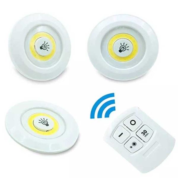 Wireless Under Cabinet Lights with Remote Control, LED Stick-on Puck ...