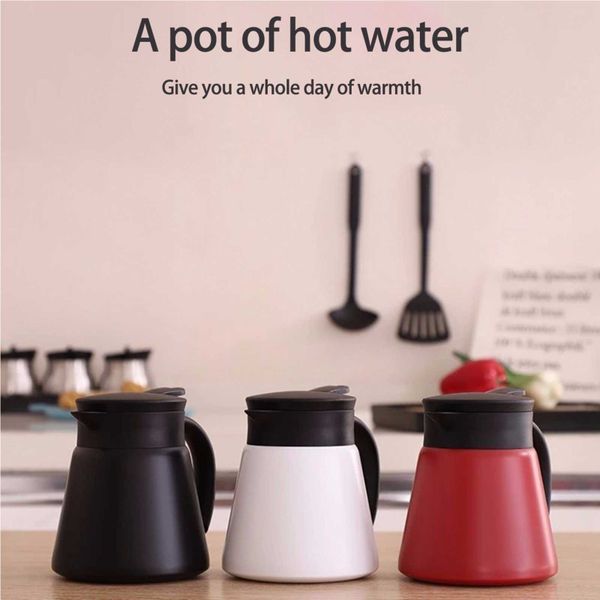 Stainless Steel Double-layer Insulation Pot European Coffee Pots Hot ...