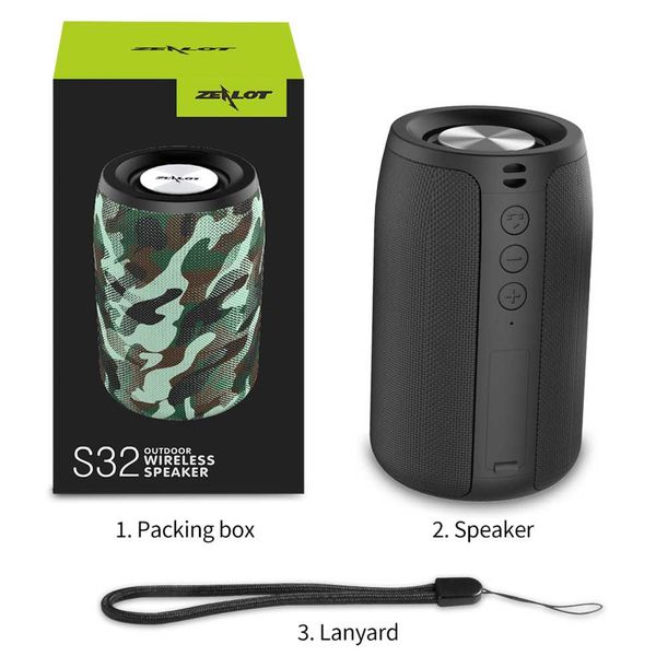 Bass Bluetooth Speaker-Wireless Speaker ZEALOT S32 L192