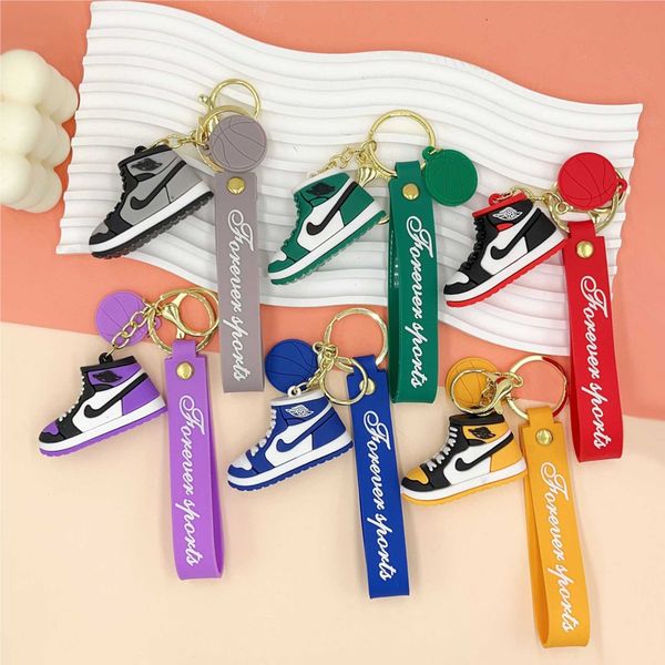 Brand new cartoon AJ sneakers doll keychain pendant cartoon school bag ...