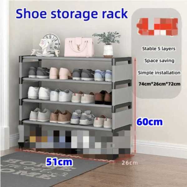 Simple shoe rack reinforcement, multi-layer assembly, simple storage ...