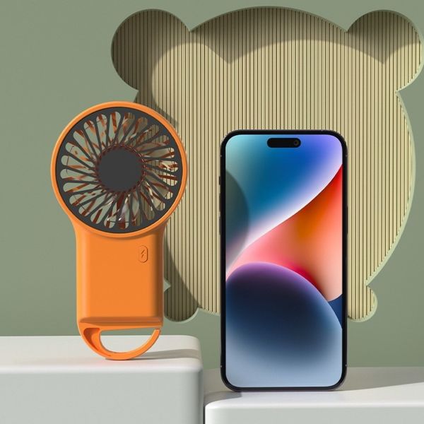 New Handheld Foldable USB Charging Mini Fan Climbing Buckle Silent ...