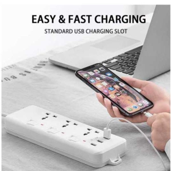 Safety Switch Socket 3 Universal Sockets+3 USB Sockets General Power ...