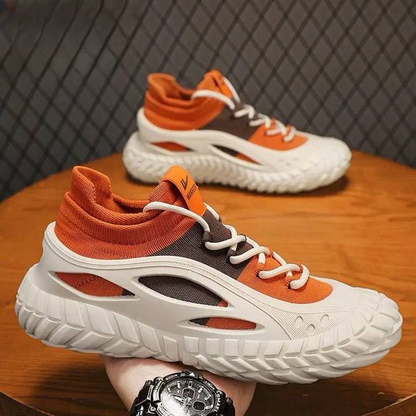 Flyknit Sock Athletic Shoes Men's Shoes 2026 New Model Flyknit Mesh Sock Shoes Summer Breathable  Outdoor Fishing Hiking Sports Shoes For Men