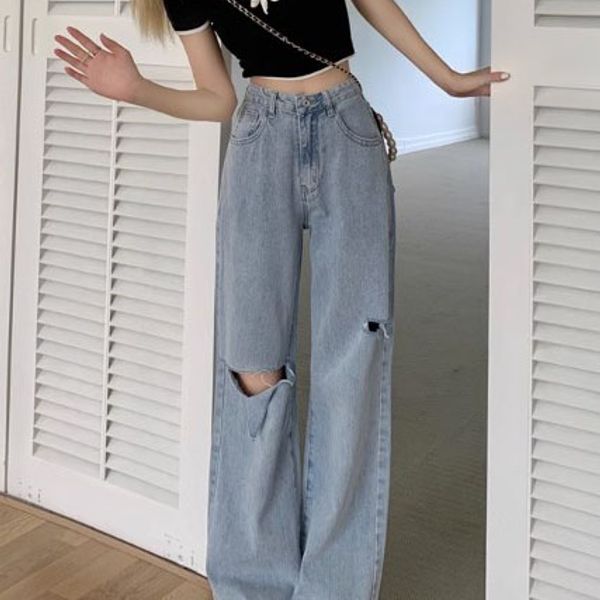 Ripped jeans for women summer 2023 new hot style high waist