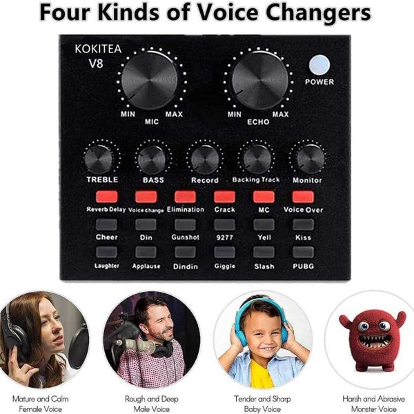 BM 800 Podcast Microphone Bundle With V8 Sound Card Condenser Studio bm-800-podcast-microphone-bundle-with-v8-sound-card-condenser-studio