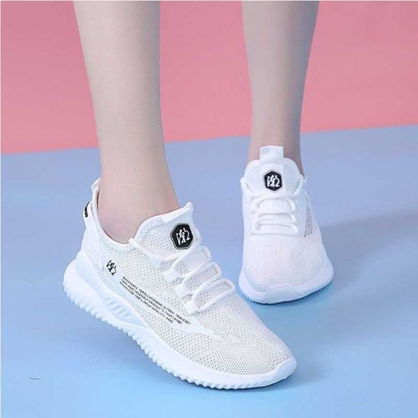 Fashion Mesh Cozy Running Sport Shoes Women Lace Up Sneakers