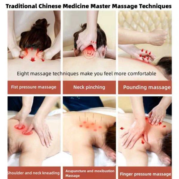 Cervical Massager Neck Protector Shoulder Neck Massage Therapy  Multifunctional Intelligent Pulse Massage Neck Massage Instrument