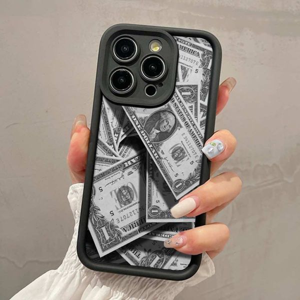 Personalized US dollar printing Apple mobile phone case silicone
