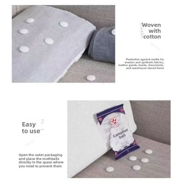 Household camphor balls # Natural fragrance hygiene balls # Insect ...