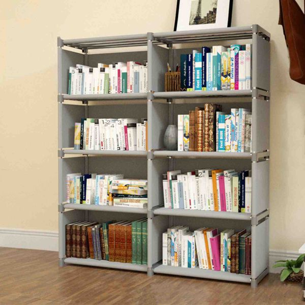 Simple Stand Book Rack Simple Bookshelf Removable Bookcase Living Room Sundries Storage Rack ...