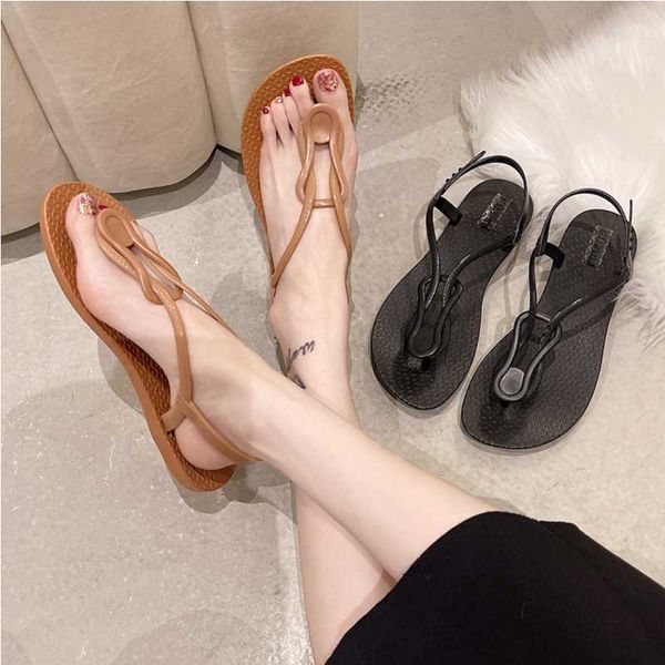 Casual Ladies Sandals Beach Sports Flat Sandals Home Bedroom Flip-Flops Can  Be Wear Out