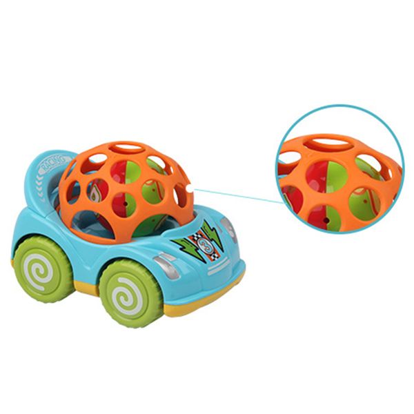 Mini Cute Cartoon Baby Rattle Roll Ball Car Hand Bell Educational ...
