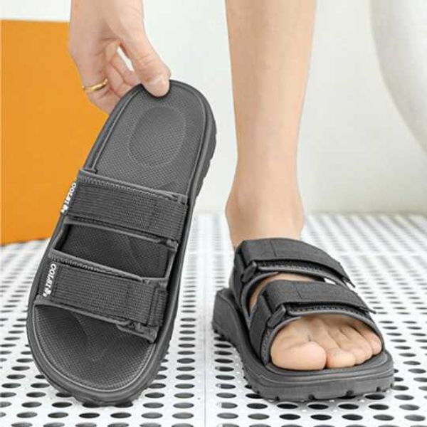 New style men's slippers with a sense of shit, men's slippers, home shoes,  thick soles, fashionable and cool