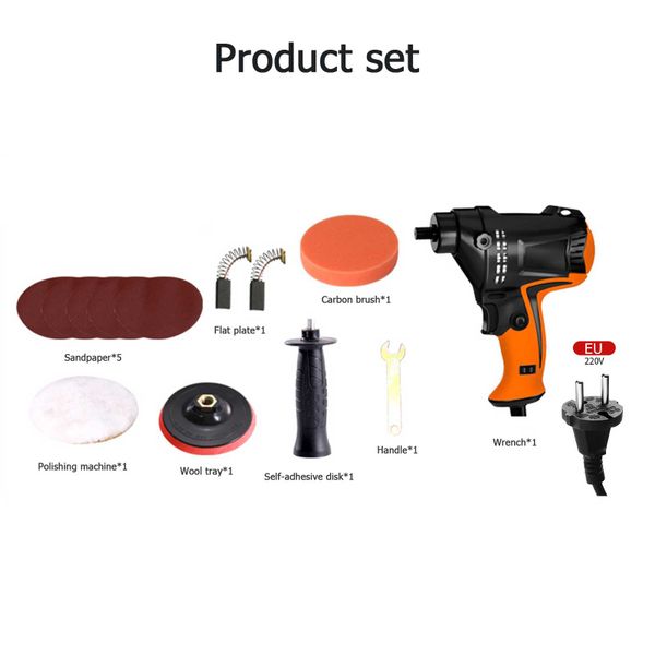 Car Beauty Polishing Machine Electric Wireless Polisher Adjustable ...