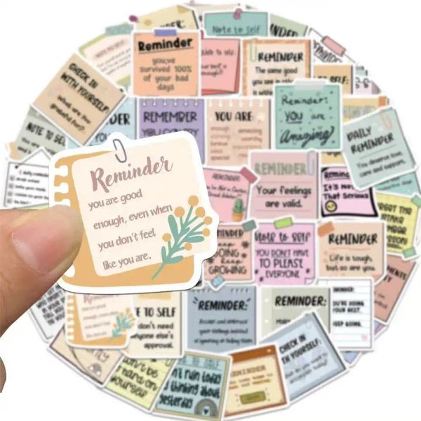50 reminder tags for DIY luggage, water bottles, computers, mobile ...