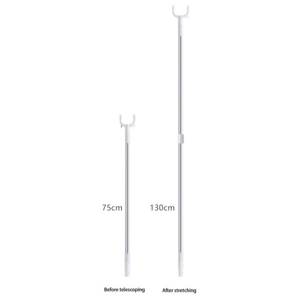 Telescopic Clothesline Pole Strong Load-bearing Home Retractable ...