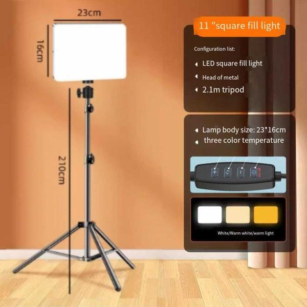 thumbnail image 2 of Four Arms RGB LED Studio Light With Tripod - 2700K-6500K Color Temperature, Sound Activation & Timer 2 of 12