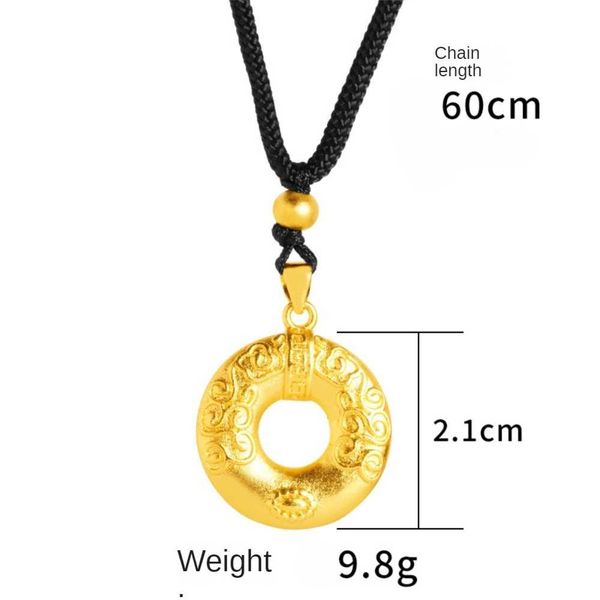 Shajin Ruyi ring necklace temperament versatile circle auspicious ...