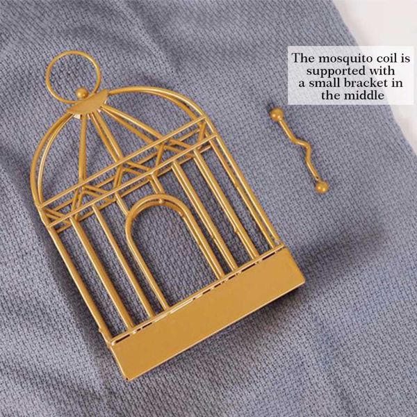 Insect Halter Nordic Style Mosquito Coil Holder Birdcage Shape Iron Mosquito Insect ...