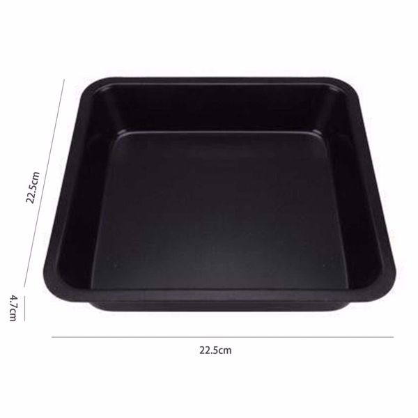 9 Pan 9 inch Non-stick Square Baking Pan Carbon Steel Tray Cake Bread Mold ...