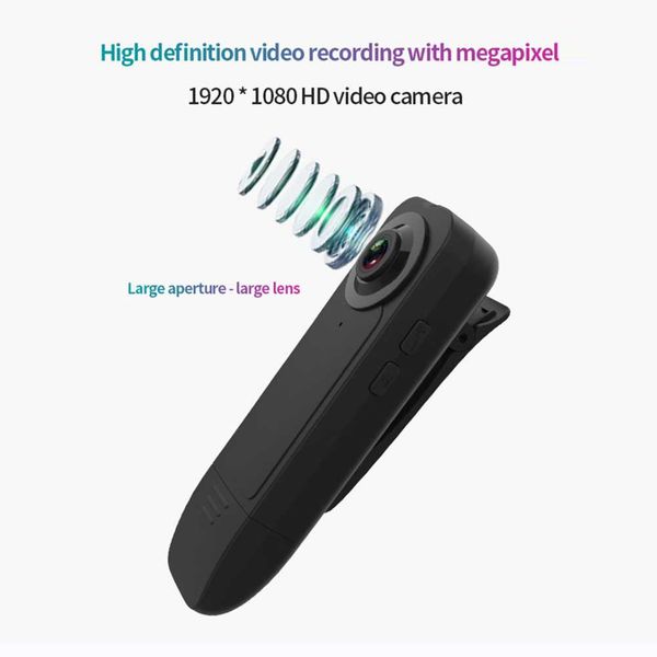 A18 1080P HD Night Vision Mini Camera 1000mAh Micro Camcorder Bodycam DV  Video Recorder for Home Sports Class Online Meeting