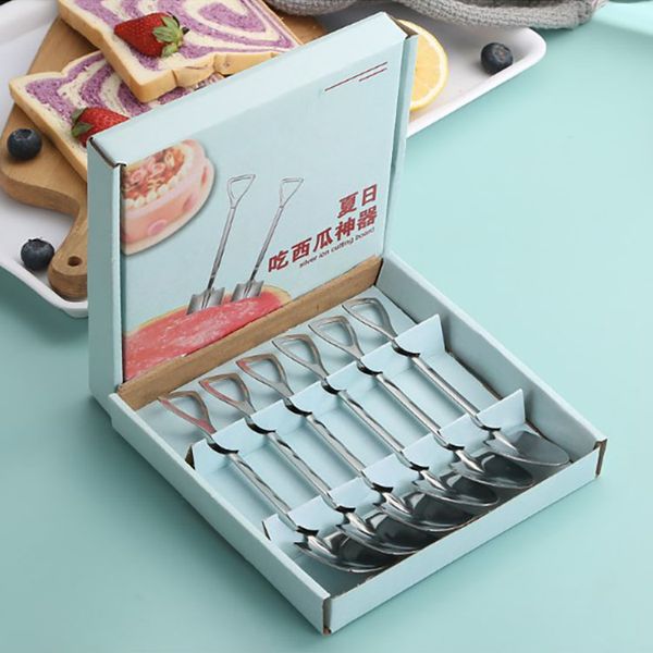 Spoon Gift Box Stainless Steel Watermelon Spoon Gift Box Set Creative Engineer Shovel ...