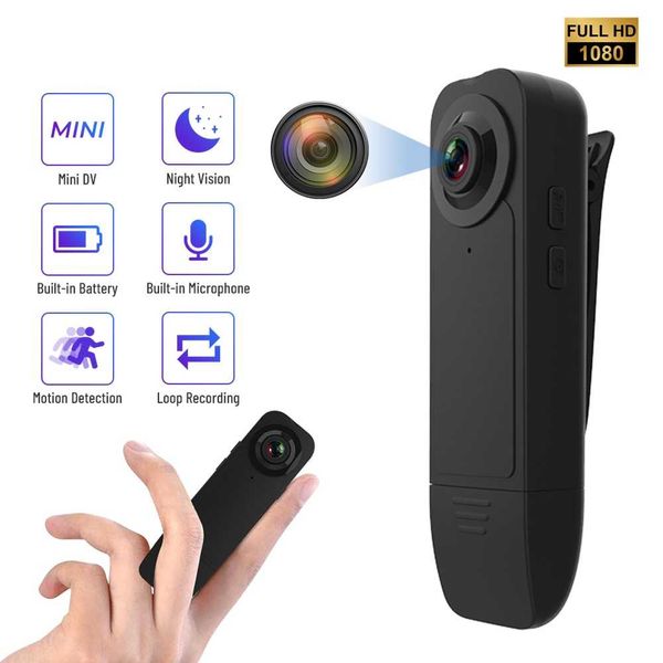 A18 1080P HD Night Vision Mini Camera 1000mAh Micro Camcorder Bodycam ...