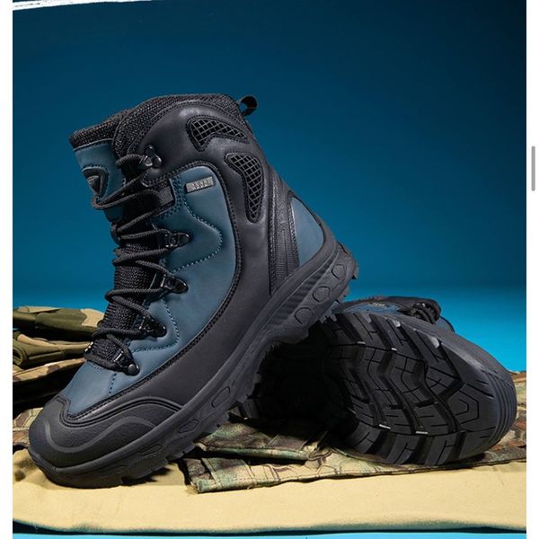 New factory in stock outdoor plus size training Desert Tactical Boots  non-slip breathable hiking shoes four-color men's and women's military boots