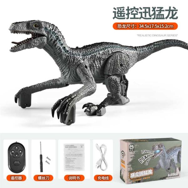 Remote Control Dinosaur Toys Kids RC Electric Walking Jurassic Dinosaur ...
