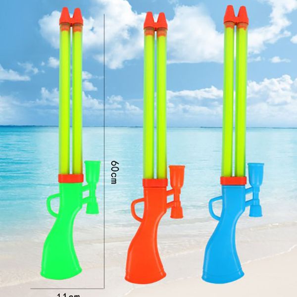 Children's toys 60cm pull-type extended water gun water cannon play water  beach stall toy transparent water pump - Main Image