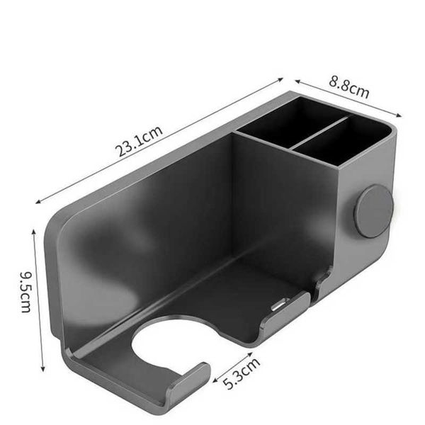 Hair Dryer Holder Home Bathroom Wall Mounted Rack Hair Brush Organizer  Storage Bracket Hair Dryer Storage Rack