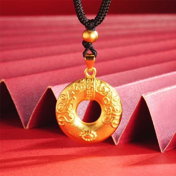 Shajin Ruyi ring necklace temperament versatile circle auspicious ...