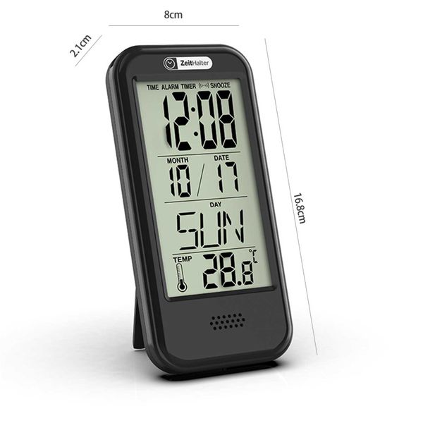 Humidity Sensor Clock LCD Large Screen Calendar Alarm Clock Temperature Humidity Sensor ...
