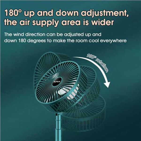 Adjustable Mini Fan Small Cooling Handy Desk Home Office Table Battery ...