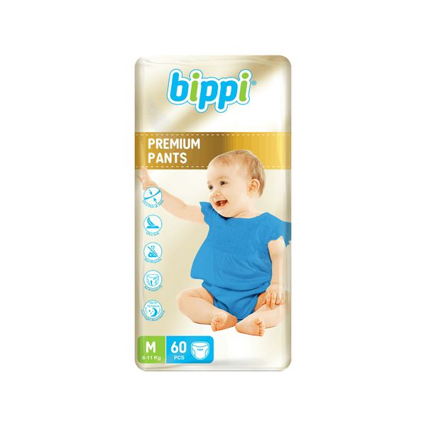Bippi premium diapers pants size M 60 for children 6-11KG L192