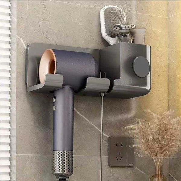 Comb Holder Wall Hair Dryer Stand For Bathroom Hair Dryer Holder