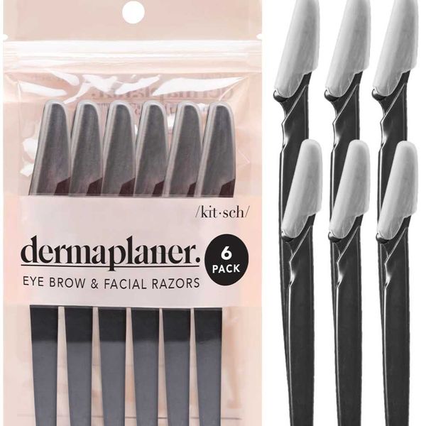 Kitsch Dermaplane Razor Kitsch Dermaplaning Tool - Face Razors for Women and Men, Eyebrow ...