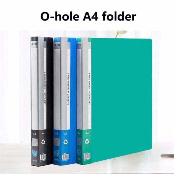 A4 PP Clip File Folder Double Strong Clip Dark Student Paper Board ...