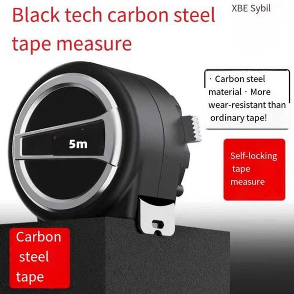Extendable 5 Meter Ruler Non scratch self-locking high-precision steel tape ruler, 5-meter ...