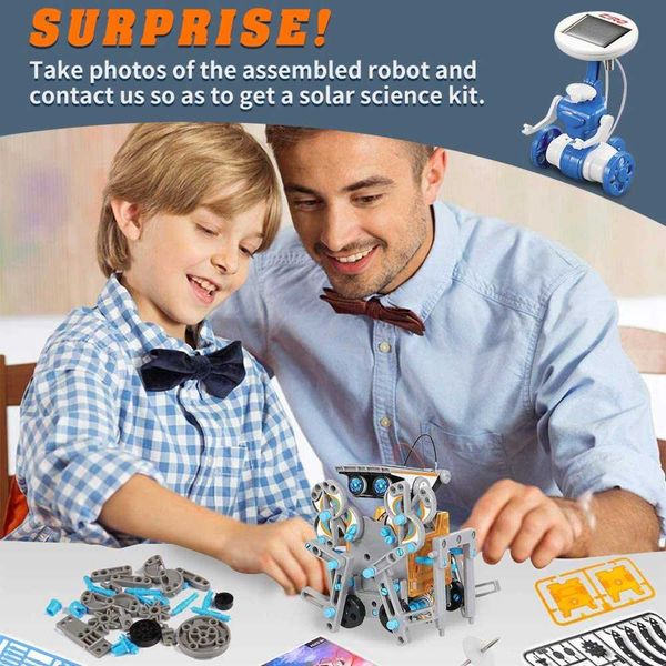Assembling Solar Robot STEM 12-in-1 DIY Building Education Science ...
