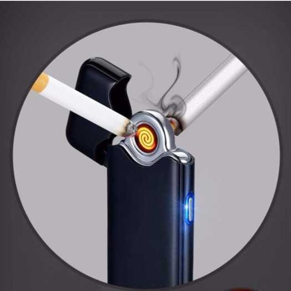 Latest Lighter Latest Ultra-thin Fingerprint Touch Sensor Flameless Cigarette Lighter ...
