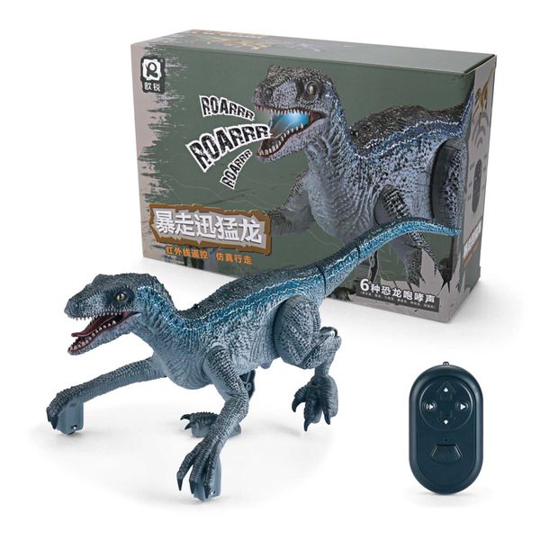 Remote Control Dinosaur Toys Kids RC Electric Walking Jurassic Dinosaur ...