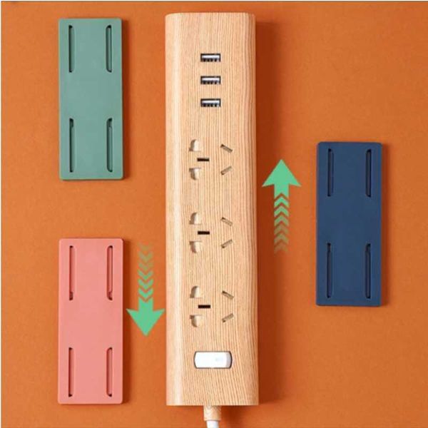 Plug Fixer Wall Holder Mounted Socket Holder For Home Office L192 Plug fixer wall holder mounted socket holder for home office l192